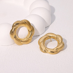 304 Stainless Steel Stud Earrings&nbsp;FS-WG05E3D-01