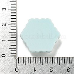 クリスマス不透明樹脂デコデンカボション  スノーフレーク  23.5x23.5x6mm&nbsp;RESI-U006-02J