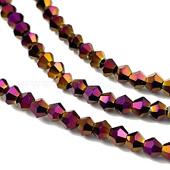Transparent Electroplate Glass Beads Strands&nbsp;LS-EGLA-A039-T3mm-UA04
