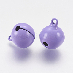 真鍮製ベルペンダント  ミックスカラー  17.5x14mm  穴：2x2.5mm&nbsp;X-KK-G281-H