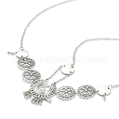 Bohemian Women Tassel Head Chain&nbsp;OHAR-WH0005-05AS