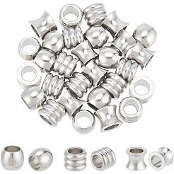 70Pcs 7 Style 201 Stainless Steel European Beads&nbsp;OPDL-UN0001-05