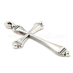 合金のチベット風チャーム  クロス  アンティークシルバー  37.5x25x2.5mm  穴：1.4mm  248個/ 500g&nbsp;PALLOY-P293-176