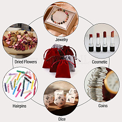 6Pcs 6 Styles Velvet Jewelry Drawstring Bags&nbsp;TP-TADJ0001-01