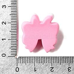 ピンクのかわいい不透明樹脂カボション  うさぎのちょう結び  23x22x9mm&nbsp;CRES-I040-01D