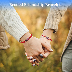 Adjustable Nylon Braided Bead Bracelets&nbsp;BJEW-TA00486