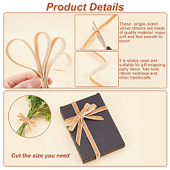 Single Face Velvet Ribbons&nbsp;OCOR-WH0080-14E-02