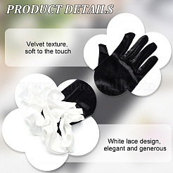 Velvet with Polyester Sleeves&nbsp;AJEW-WH0502-35