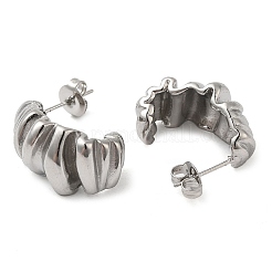 Non-Tarnish 304 Stainless Steel Twist Stud Earrings&nbsp;EJEW-Z022-14P