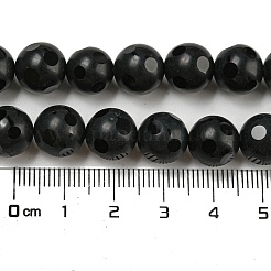 Natural Black Onyx Round Bead Strands&nbsp;G-L271-02-10mm