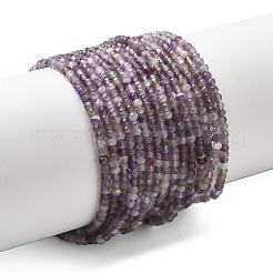 Faceted Natural Amethyst Beads Strands&nbsp;G-RM241221-O4