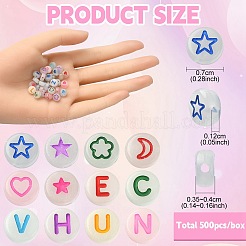 Luminous Acrylic Beads&nbsp;MACR-YW0002-96