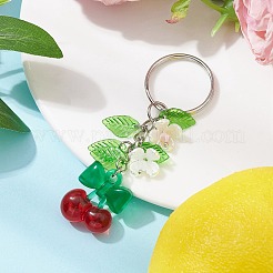 Fruits & Leaf Acrylic Pendant Keychain&nbsp;KEYC-JKC00680-01