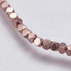 Electroplate Non-magnetic Synthetic Hematite Bead Strands&nbsp;G-K237-08