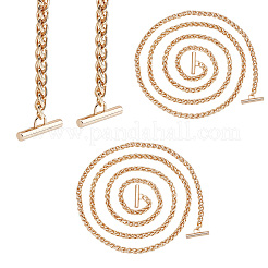 Zinc Alloy Wheat Chain Bag Handles&nbsp;FIND-WH0042-95G