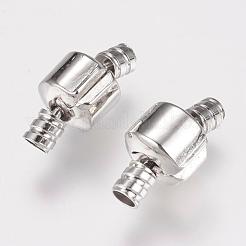Brass European Clip Clasps&nbsp;KK-G314-03P