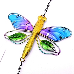 Iron Dragonfly Wind Chime&nbsp;HJEW-WH0014-31