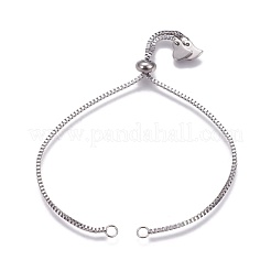 Tarnish Resistant Stainless Steel Slider Bracelet Making&nbsp;AJEW-JB00478