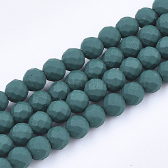 Spray Painted Non-magnetic Synthetic Hematite Beads Strands&nbsp;G-T124-12C