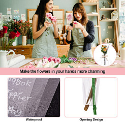 PPプラスチック紙の花の包装紙  防水花屋花束紙  DIY工芸品  三角形  透明  381x238x0.2mm  100個/セット&nbsp;ABAG-TAC0013-07A