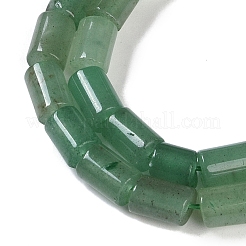天然石グリーンアベンチュリンビーズ連売り  コラム  7.5~8.5x5~6mm  穴：1mm  約45~46個/連  14.69~15.04インチ（37.3~38.2cm）&nbsp;G-C128-A08-01