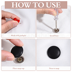 20Pcs Leather & Iron Car Fixing Buckle&nbsp;AJEW-ME0002-71A