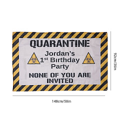 Polyester Quarantine Birthday Decorations Banner&nbsp;AJEW-GF0001-65