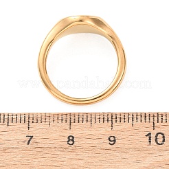 女性用304ステンレススチール指輪  太陽の表情  シグネットリング  ゴールドカラー  太陽  9mm  内径：17mm&nbsp;RJEW-K393-07G-03