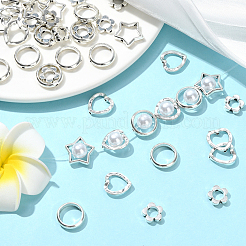 120Pcs 4 Styles Alloy Bead Frame&nbsp;FIND-SP0004-15