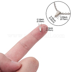 鉄はベイルにスナップ  プラチナ  8.5x3.5x4mm  穴：2.5x7.5mm&nbsp;IFIN-YW0003-20