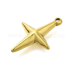 304ステンレススチールチャーム  星のチャーム  ゴールドカラー  18x12.5x3mm  穴：1mm&nbsp;STAS-D192-07G