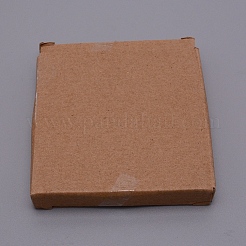 大理石のワックスシーリングコースター  封蝋スタンプ用  フラットラウンド  ボックス付き  ブラック  9.7x1cm&nbsp;AJEW-WH0189-01