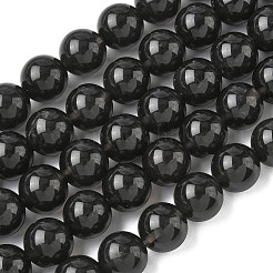 Natural Ice Obsidian Beads Strands&nbsp;G-P590-A02-12mm-01
