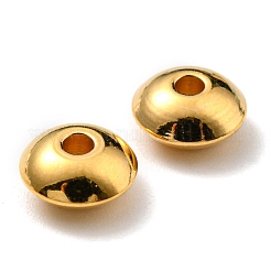 202ステンレスビーズ  ディスク  24KGP本金メッキ  8x4mm  穴：1.8mm&nbsp;STAS-B045-07G