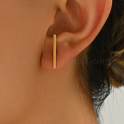ステンレススチールのスティックスタッドピアス  ゴールドカラー  20x3.8mm&nbsp;CE8652