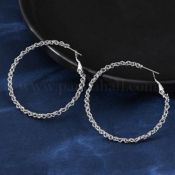 304 Stainless Steel Hoop Earrings&nbsp;EJEW-S250-02B-P