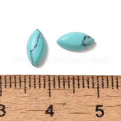 合成ターコイズカボション  馬の目  8x4x2.5~3mm&nbsp;G-F772-01B-11