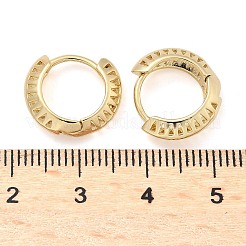 Triangle Brass Hoop Earrings&nbsp;EJEW-Z102-06G