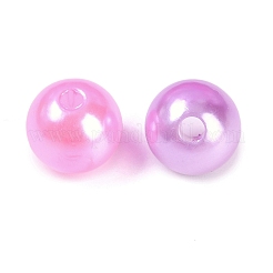 ABSプラスチックパール調ビーズ  ラウンド  ミックスカラー  ミディアム蘭  6~10x5~9mm  穴：1.8~2.5mm  約1351個/500g&nbsp;KY-G030-01D
