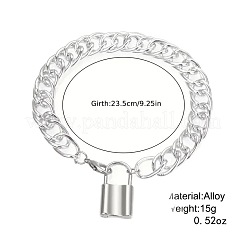 Alloy Lock Charm Twisted Chain Anklets&nbsp;FS-WG7A7E1-01