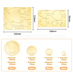 2 Sets 2 Style Bubble Effect & Sea Fish Acrylic Mirror Wall Stickers&nbsp;AJEW-FH0003-21A