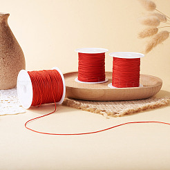 3 Rolls 3 Styles Round Nylon Braided Cord&nbsp;NWIR-TADJ0001-03B