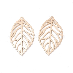Brass Filigree Big Pendants&nbsp;KK-B064-06KCG