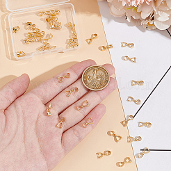40Pcs Brass Pendant Pinch Bails&nbsp;KK-UN0002-72