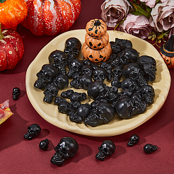 70Pcs 4 Styles Halloween Plastic Beads&nbsp;FIND-DC0006-31