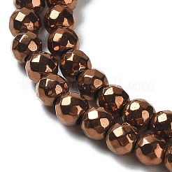 Non-magnetic Synthetic Hematite Beads Strands&nbsp;G-G092-4mm