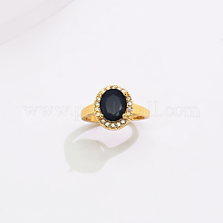 Brass Micro Pave Cubic Zirconia Cuff Open Rings for Women&nbsp;YE6141-3
