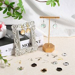 DIY Blank Dome 304 Stainless Steel Dangle Earrings Making Kit&nbsp;DIY-SC0024-39