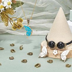 チベットスタイルの合金製スナップオンベイル60個  カドミウムフリー＆鉛フリー  アンティーク黄金  11.5x9x4.8mm&nbsp;FIND-PH0022-36