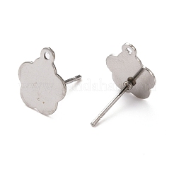 Non-Tarnish 304 Stainless Steel Stud Earring Findings&nbsp;STAS-H124-17P
